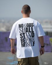 No Gods White T-Shirt - Image 2