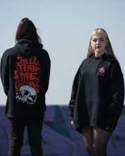 Hell Fear Me Black Hoodie - Image 5